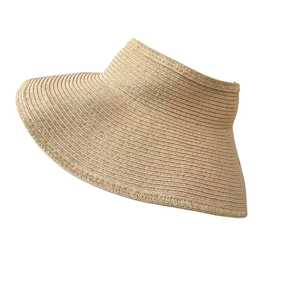 San Diego Hat Co. Paper Straw Sun Visor Hat One Size Wide Brim Adjustable - Picture 3 of 10